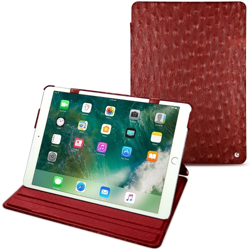 Housse cuir Apple iPad Air (2019)Autruche ciliegia ( Pantone #a4343a ) 