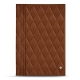 Menu magnétique - A4 - Marron - Couture ( Nappa - Pantone 1615C ) 