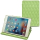 Apple iPad mini 4 leather case - Vert olive - Couture ( Nappa - Pantone 578U ) 