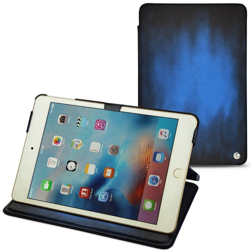 硬质真皮保护套 Apple iPad mini 4Bleu Patine