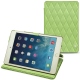 Apple iPad mini 5 leather case - Vert olive - Couture ( Nappa - Pantone 578U ) 