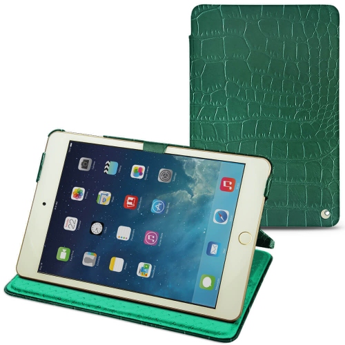 Funda de piel Apple iPad mini 5Crocodile pino ( Pantone #173F35 ) 
