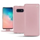 Housse cuir Samsung Galaxy S10E - Rose ( Nappa - Pantone 2365C ) 