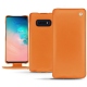 Custodia in pelle Samsung Galaxy S10E - Orange ( Nappa - Pantone 1495U ) 