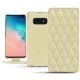 Custodia in pelle Samsung Galaxy S10E - Beige - Couture ( Nappa - Pantone 7502C ) 