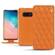 Custodia in pelle Samsung Galaxy S10E - Orange - Couture ( Nappa - Pantone 1495U ) 