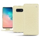 Custodia in pelle Samsung Galaxy S10E - Ivoire ( Sleek P C12 - White ) 