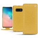 Housse cuir Samsung Galaxy S10E - Mimosa ( Pantone 141C ) 