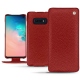 Housse cuir Samsung Galaxy S10E - Tomate ( Pantone 187C ) 