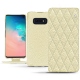 Custodia in pelle Samsung Galaxy S10E - Ivoire - Couture ( Sleek P C12 - White ) 