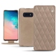 Lederschutzhülle Samsung Galaxy S10E - Taupe vintage - Couture