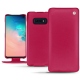 Samsung Galaxy S10E leather case - Rose fluo