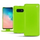 Funda de piel Samsung Galaxy S10E - Vert fluo