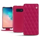 硬质真皮保护套 Samsung Galaxy S10E - Rose fluo - Couture