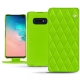 Funda de piel Samsung Galaxy S10E - Vert fluo - Couture