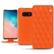 Capa em pele Samsung Galaxy S10E - Orange fluo - Couture
