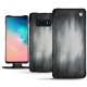 Samsung Galaxy S10E leather case - Gris Patine