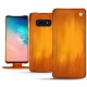 Funda de piel Samsung Galaxy S10E - Orange Patine