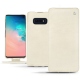 Lederschutzhülle Samsung Galaxy S10E - Blanc escumo