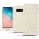 Capa em pele Samsung Galaxy S10E - Blanc escumo - Couture