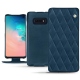 Housse cuir Samsung Galaxy S10E - Blu mediterran - Couture