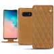 Custodia in pelle Samsung Galaxy S10E - Castan esparciate - Couture
