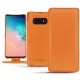 Capa em pele Samsung Galaxy S10E - Orange PU