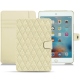 Housse cuir Apple iPad mini 4 - Ivoire - Couture ( Sleek P C12 - White ) 