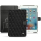 Housse cuir Apple iPad mini 4 - Negre poudro - Couture