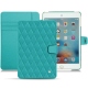 Housse cuir Apple iPad mini 4 - Bleu fluo - Couture