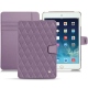 Apple iPad mini 5 leather case - Lilas - Couture ( Nappa - Pantone 2645U ) 