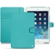 Apple iPad mini 5 leather case - Bleu fluo