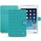 硬质真皮保护套 Apple iPad mini 5 - Bleu fluo - Couture