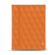 磁石式メニューカバー A5 - Orange - Couture ( Nappa - Pantone 1495U ) 