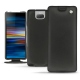 Sony Xperia 10 Plus leather case - Noir ( Nappa - Black ) 
