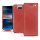 Housse cuir Sony Xperia 10 Plus - Cerise vintage ( Pantone 185C ) 