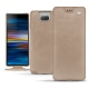 Sony Xperia 10 Plus leather case - Taupe vintage ( Pantone 7530C ) 