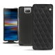 硬质真皮保护套 Sony Xperia 10 Plus - Noir - Couture ( Nappa - Black ) 