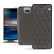 硬质真皮保护套 Sony Xperia 10 Plus - Anthracite - Couture ( Pantone 424C ) 