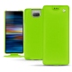 Sony Xperia 10 Plus leather case - Vert fluo