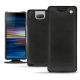 Custodia in pelle Sony Xperia 10 Plus - Negre poudro
