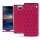 Capa em pele Sony Xperia 10 Plus - Rose fluo - Couture