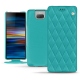 Custodia in pelle Sony Xperia 10 Plus - Bleu fluo - Couture