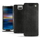 Capa em pele Sony Xperia 10 Plus - Serpent nero