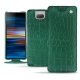 Custodia in pelle Sony Xperia 10 Plus - Crocodile pino