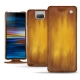 Housse cuir Sony Xperia 10 Plus - Doré Patine