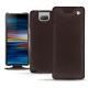 Funda de piel Sony Xperia 10 Plus - Marron envoûtant