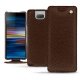 Sony Xperia 10 leather case - Châtaigne ( Pantone 476C ) 