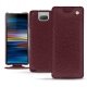 Custodia in pelle Sony Xperia 10 - Lie de vin ( Pantone 5115C ) 