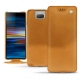 Sony Xperia 10 leather case - Or Maïa ( Pantone 871C ) 